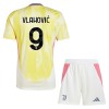 Maillot de Supporter Juventus Vlahovic 9 Extérieur 2024-25 Pour Enfant